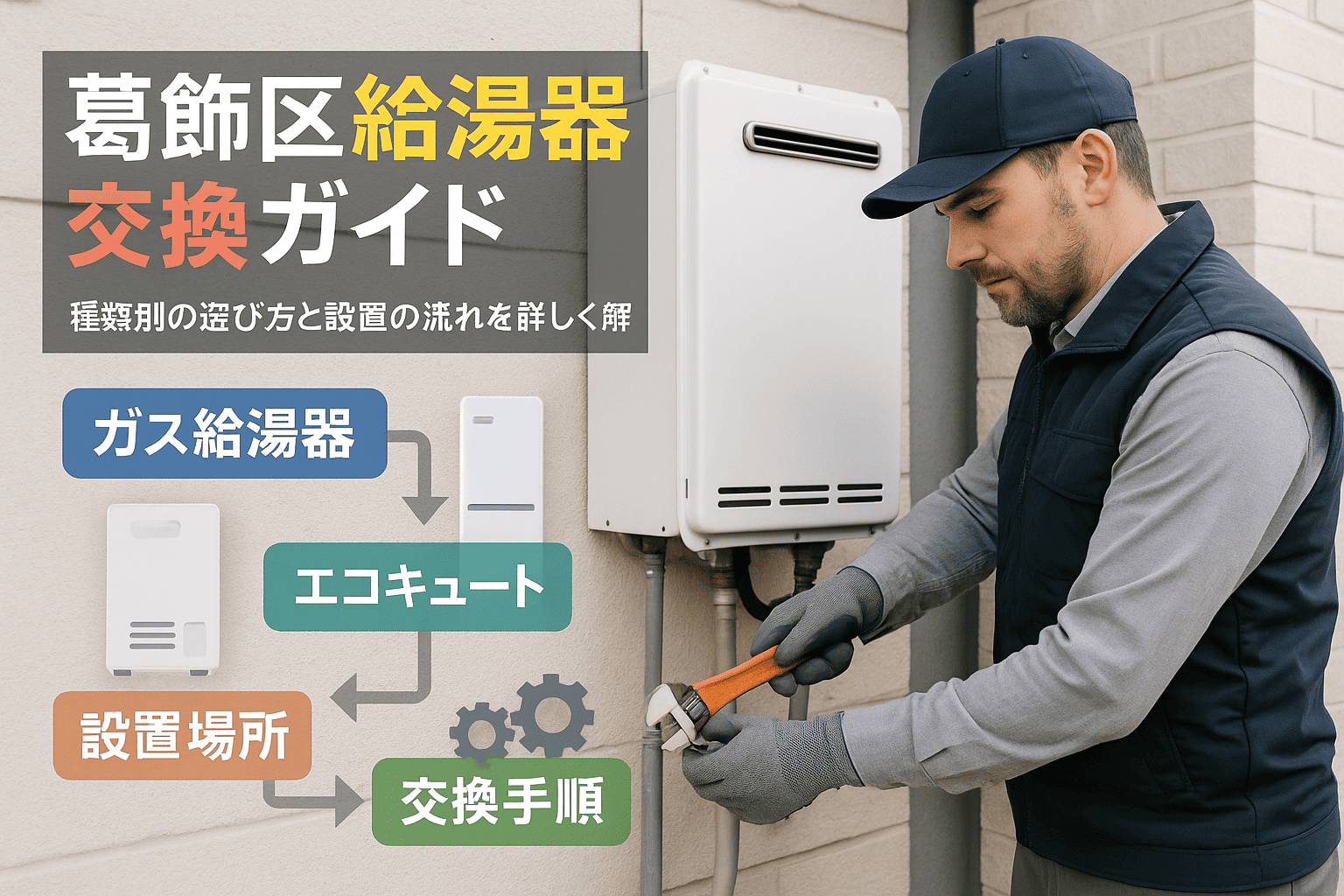 東京都葛飾区の給湯器交換ガイド！種類別の選び方と設置の流れ
