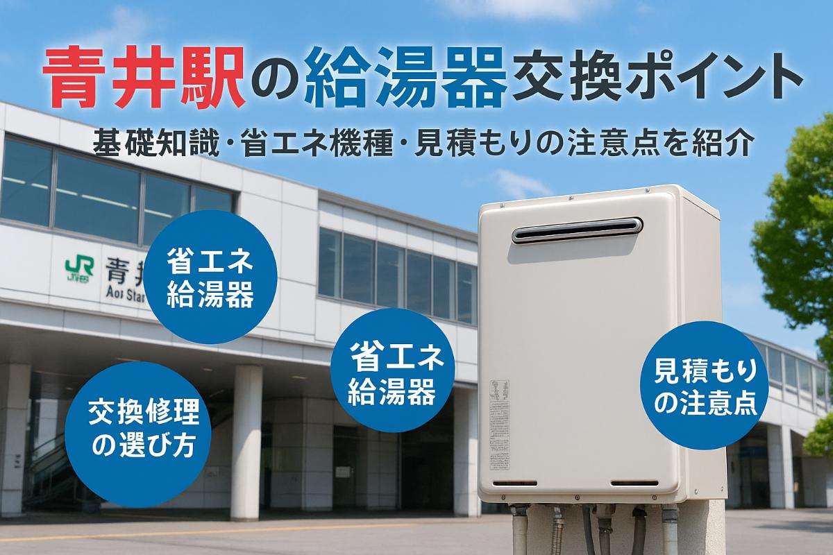 青井駅で給湯器の基礎知識と交換修理の選び方｜最新省エネ機種と見積もりポイントも解説