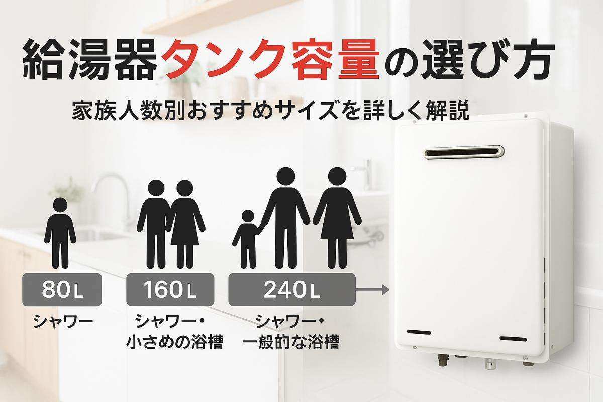 給湯器のタンク容量の選び方と家族人数別のおすすめサイズ徹底ガイド