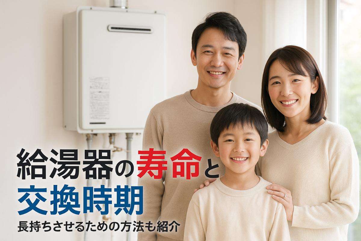 給湯器の寿命と交換時期を解説！長持ちさせる方法も紹介