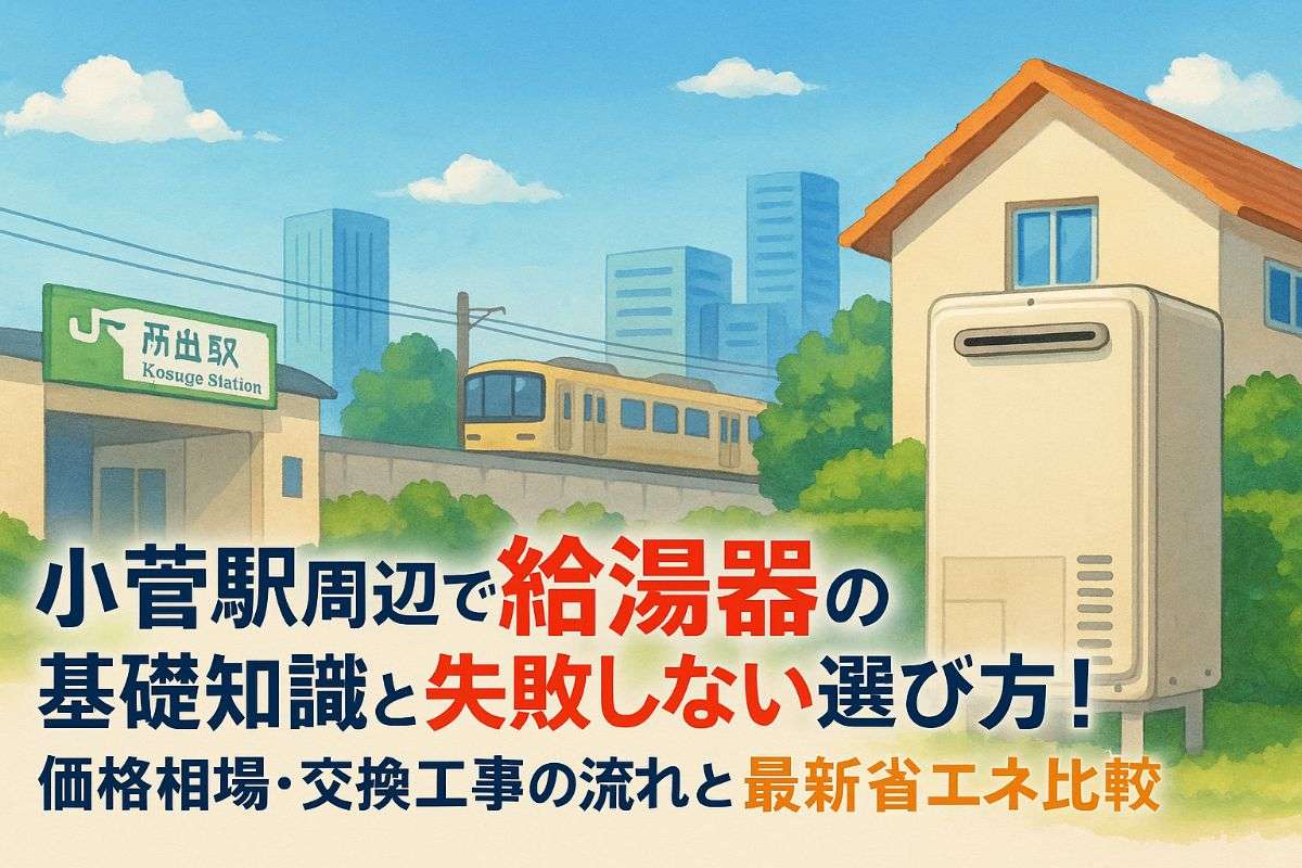 小菅駅周辺で給湯器の基礎知識と失敗しない選び方！価格相場・交換工事の流れと最新省エネ比較