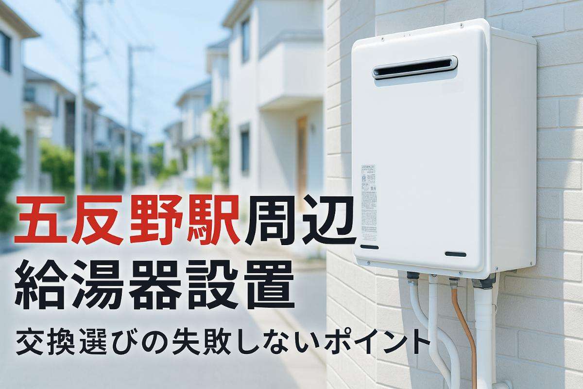 五反野駅周辺で給湯器の設置や交換選び！失敗しないポイント