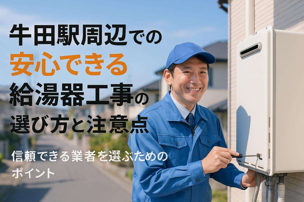 牛田駅周辺での安心できる給湯器工事の選び方と注意点